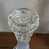 Glass candle holder