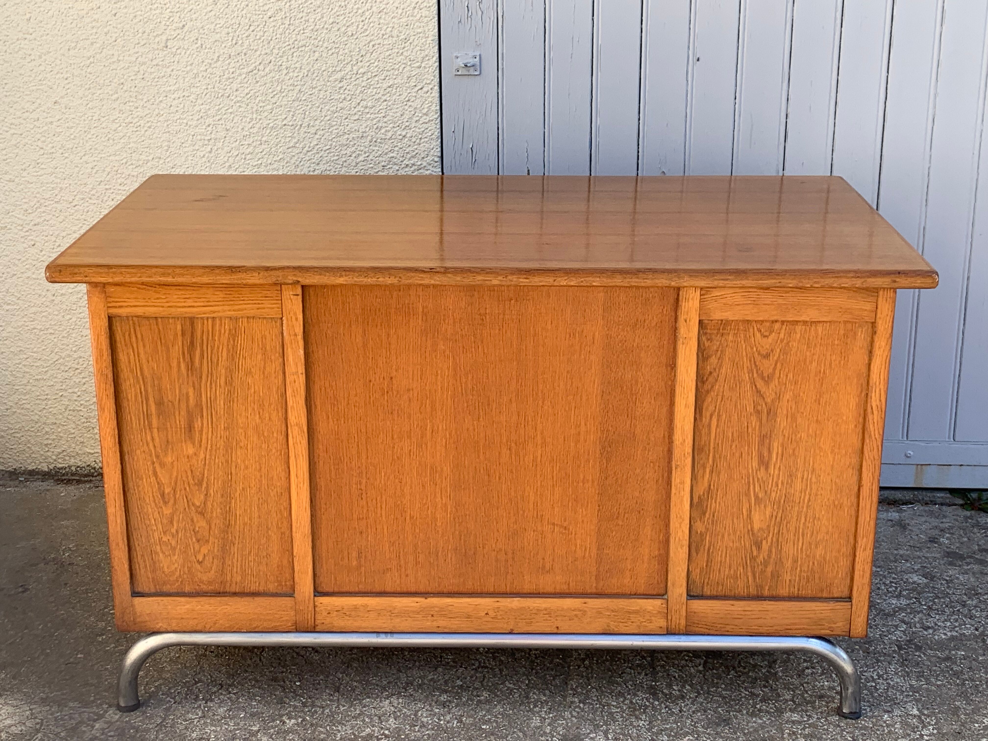 Office schoolmaster 1950 solid oak