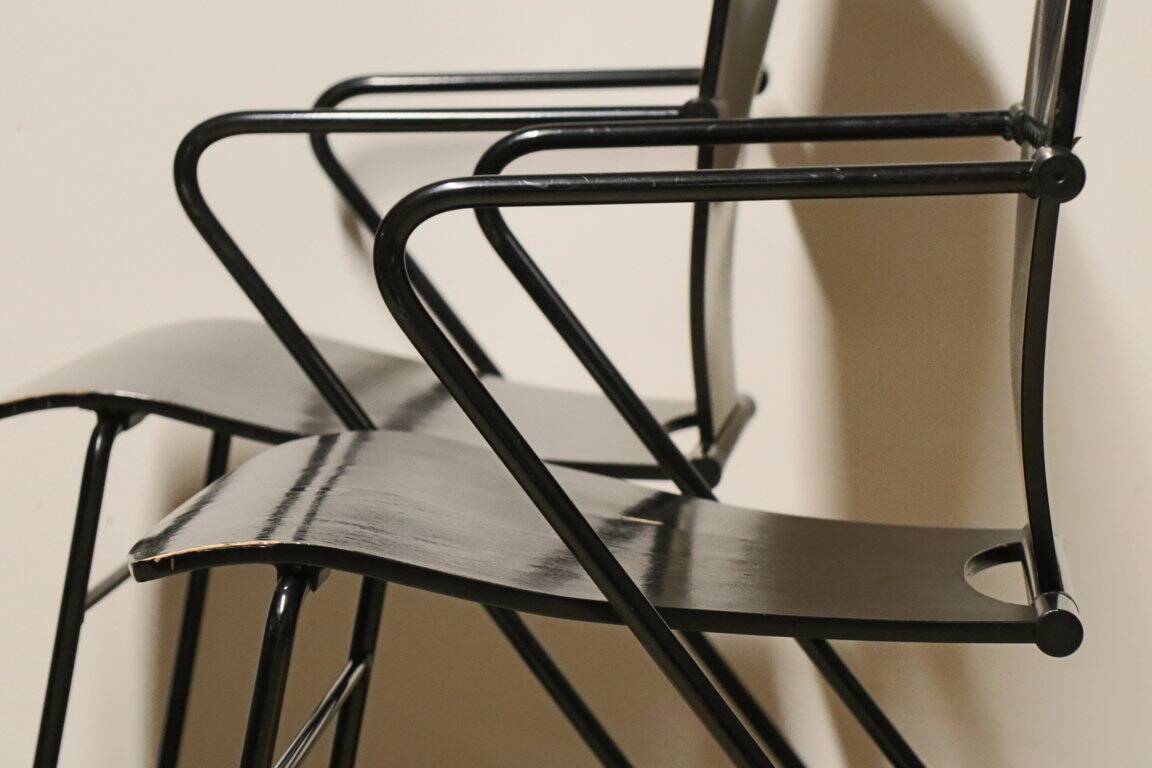 Série de 6 chaises EGOA 300 par Josep Mora - 1980