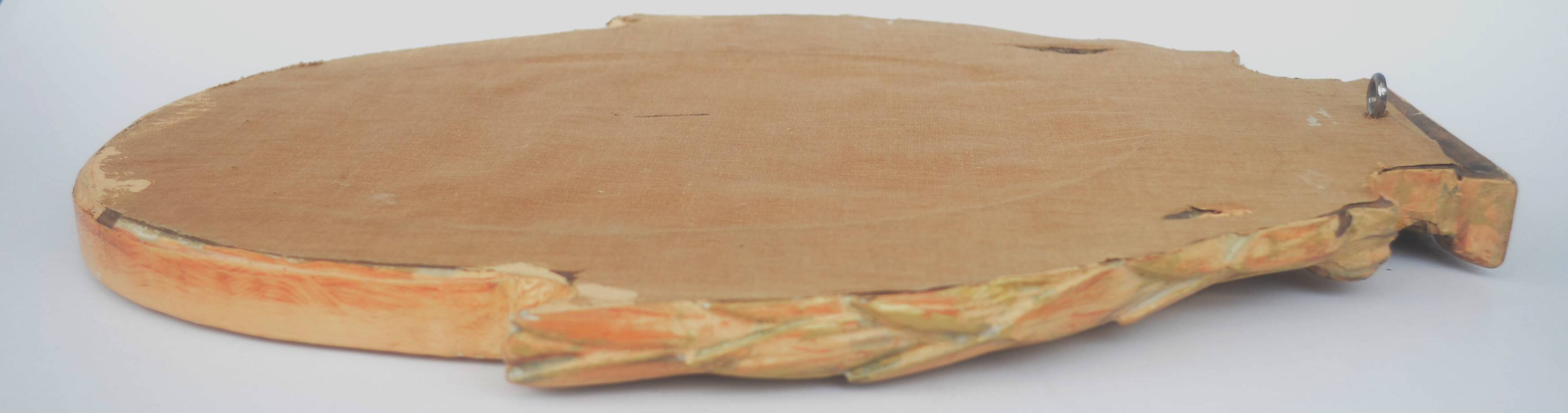 Antique Gilded Wood Mirror a Fronton Louis XVI Style