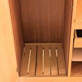 Armoire asymétrique vintage en chêne rénovée