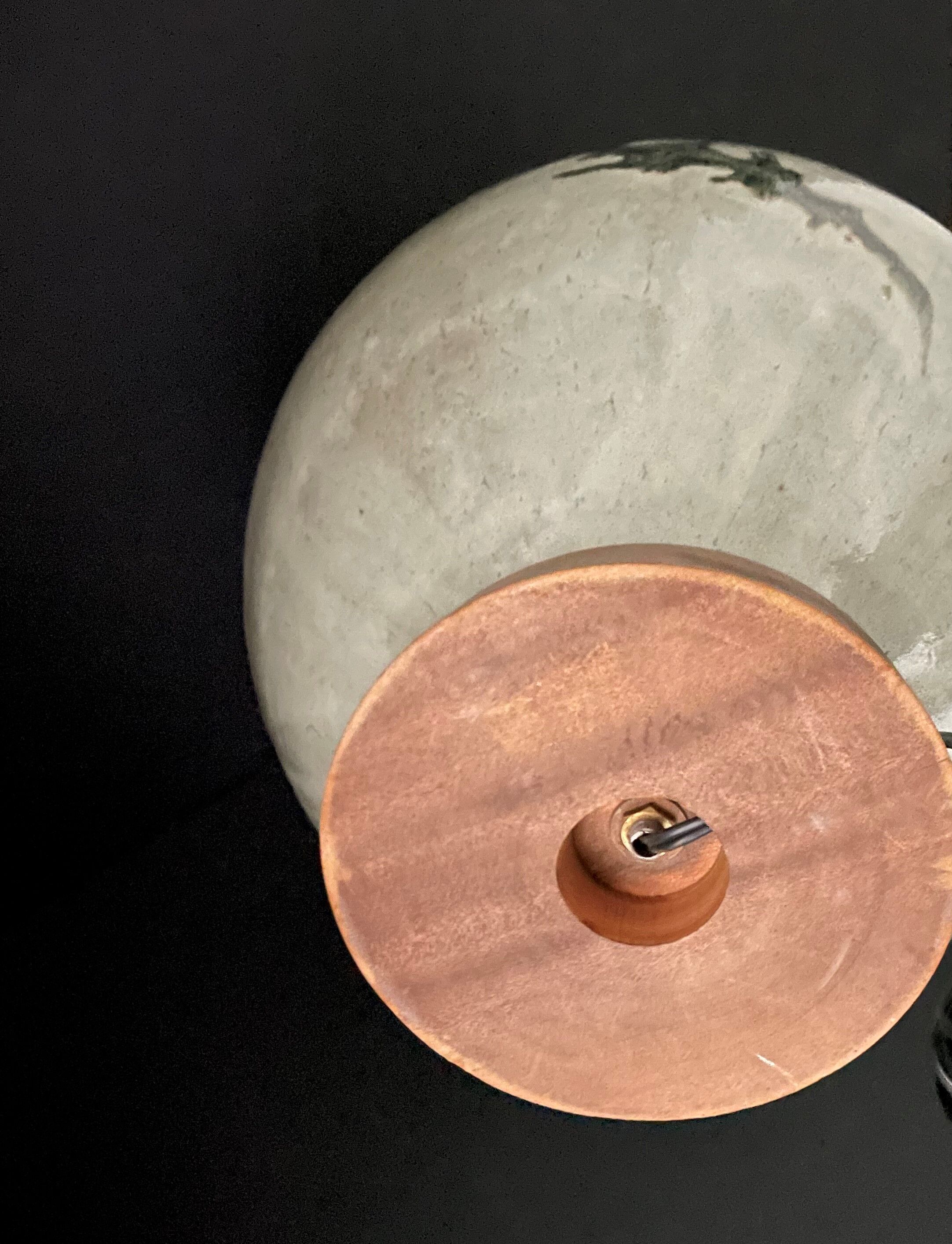 Vintage ceramic lamp Japan stoneware Mashiko