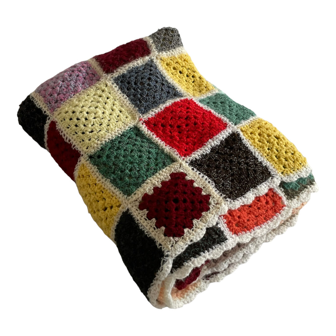 Plaid Voyage Vintage Chris Reekie - Mohair Et Laine Multicolore - Taille M