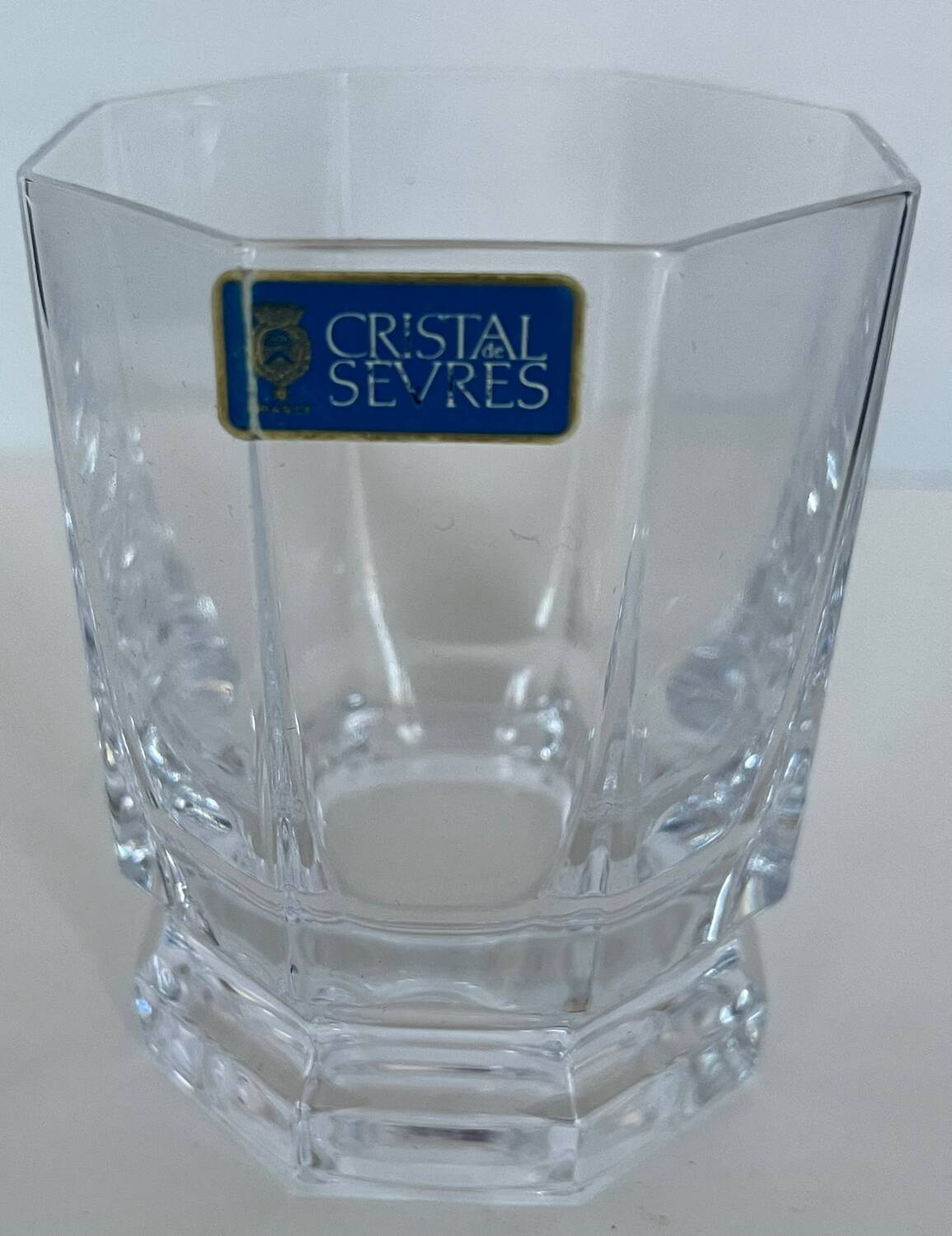 6 verres à whisky en cristal de Sèvres