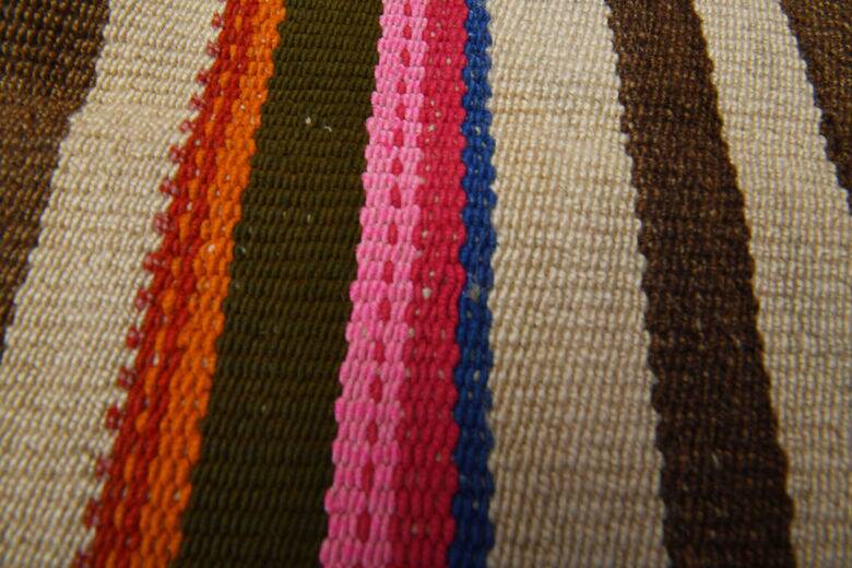 Vintage striped kilim hallway rug 60 x 182 cm