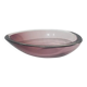 Decorative bowl, pink-purple, glass, designed by A. F. Gangkofner, Hessengl
