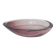 Decorative bowl, pink-purple, glass, designed by A. F. Gangkofner, Hessengl