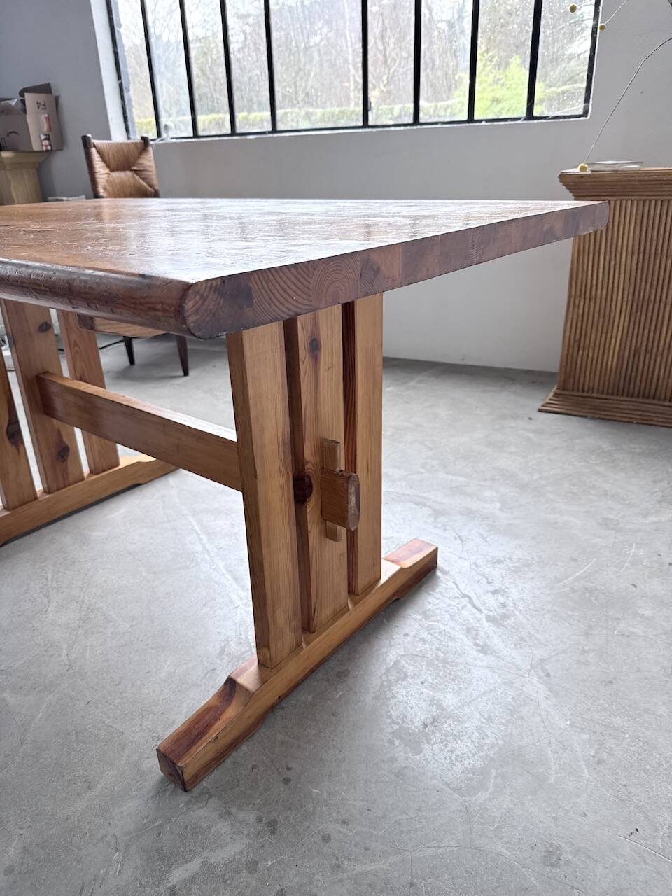 Mountain furniture table made of solid pine