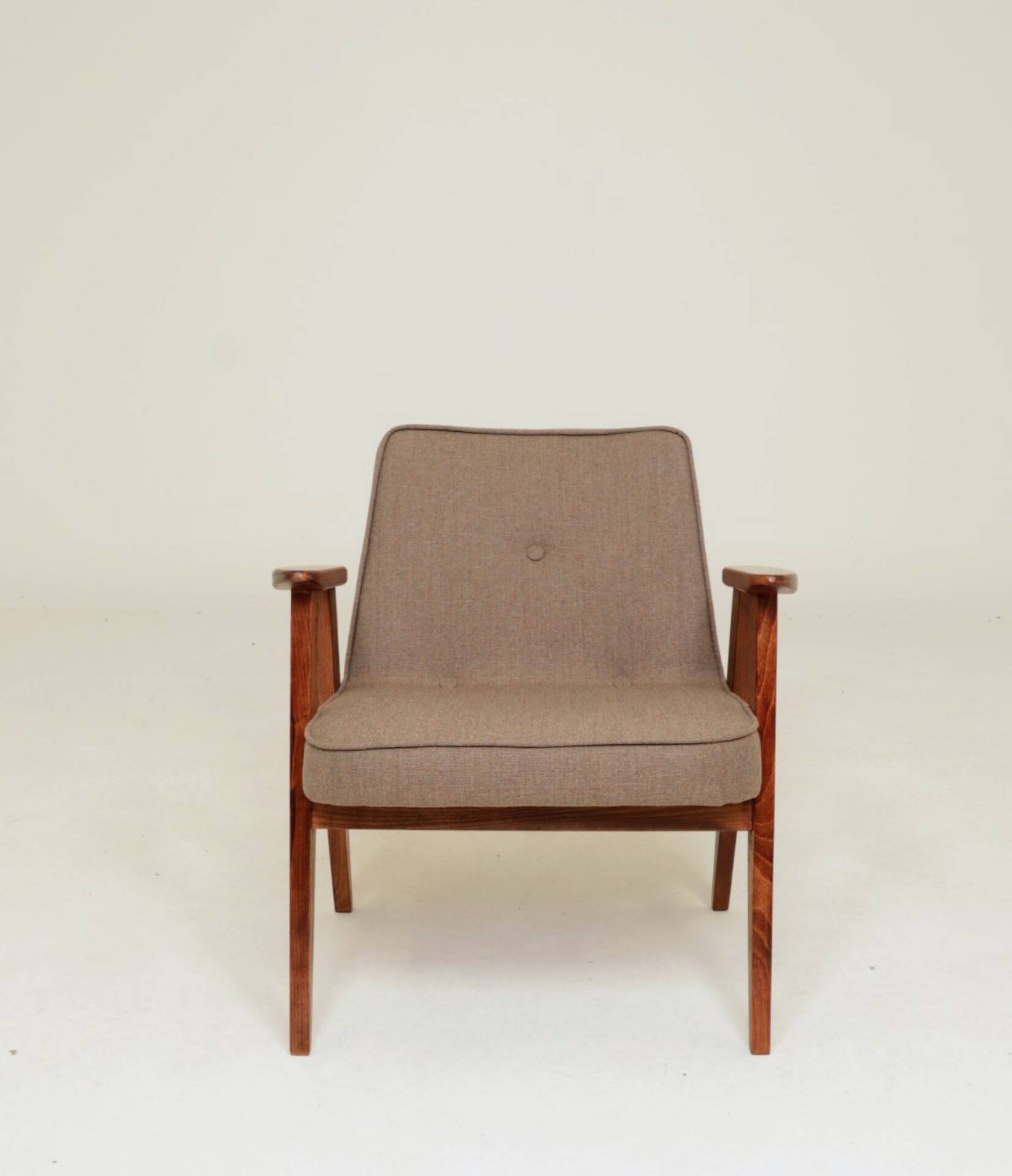 Vintage Longue chair chocolate brun design by Chierowski 366