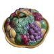 Slush cup or compote bowl with fruit decor