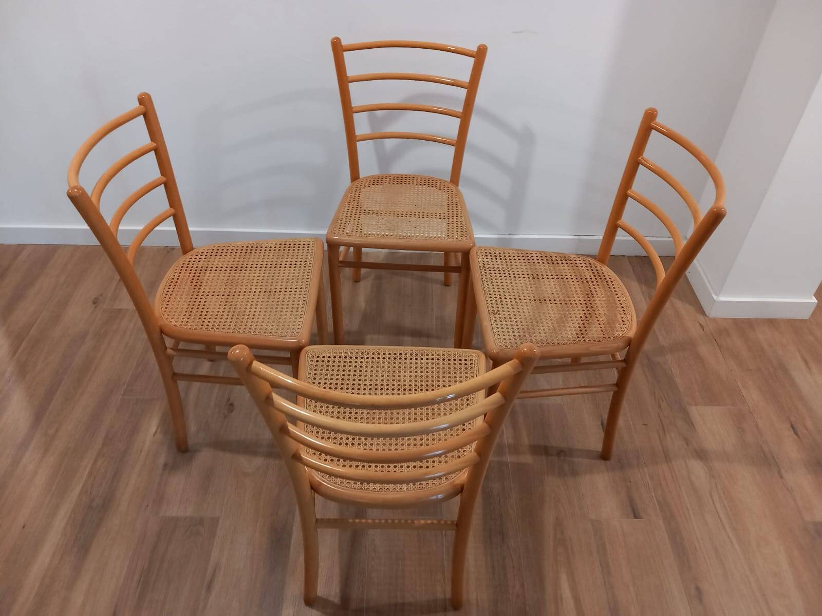 Danish 4 chairs 80s Denmark
