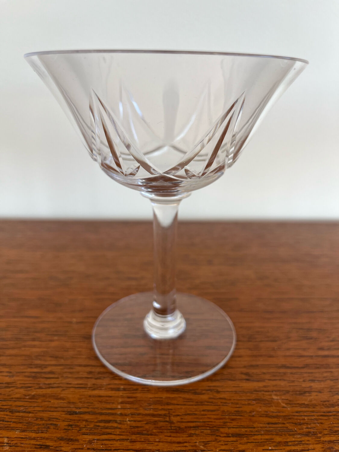 6 Crystal Champagne Coupes Saint-Louis Model Lasalle