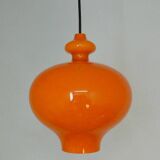 Suspensions en verre orange par Hans Agne Jakobsson