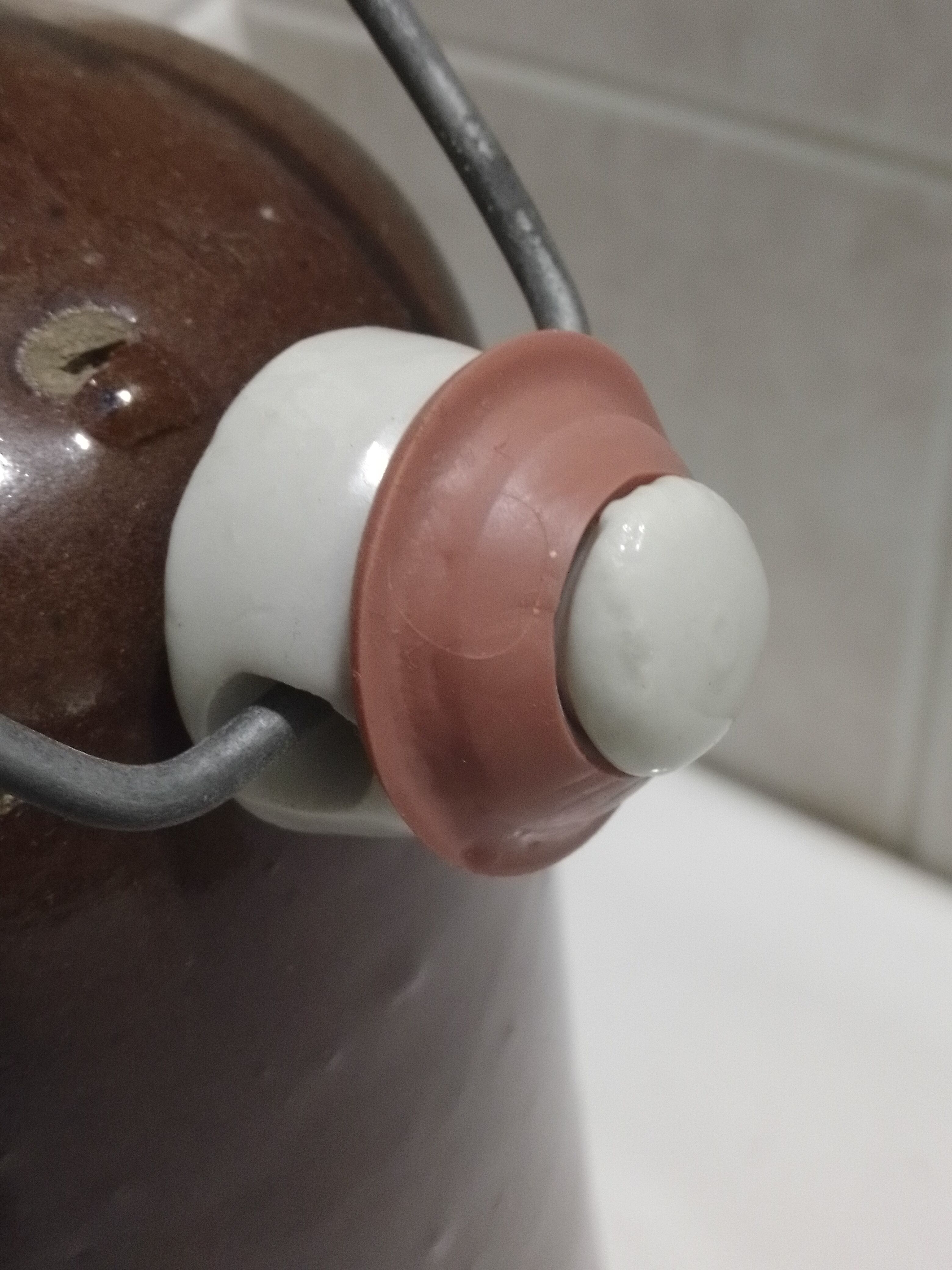 Glazed stoneware jug