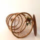Large bamboo and rattan birdcage from the 1970s.