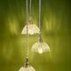 Vintage triple suspension lampshade in cut glass - tableware collection