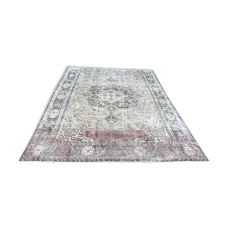 Tapis turc surdimensionné neutre pâle