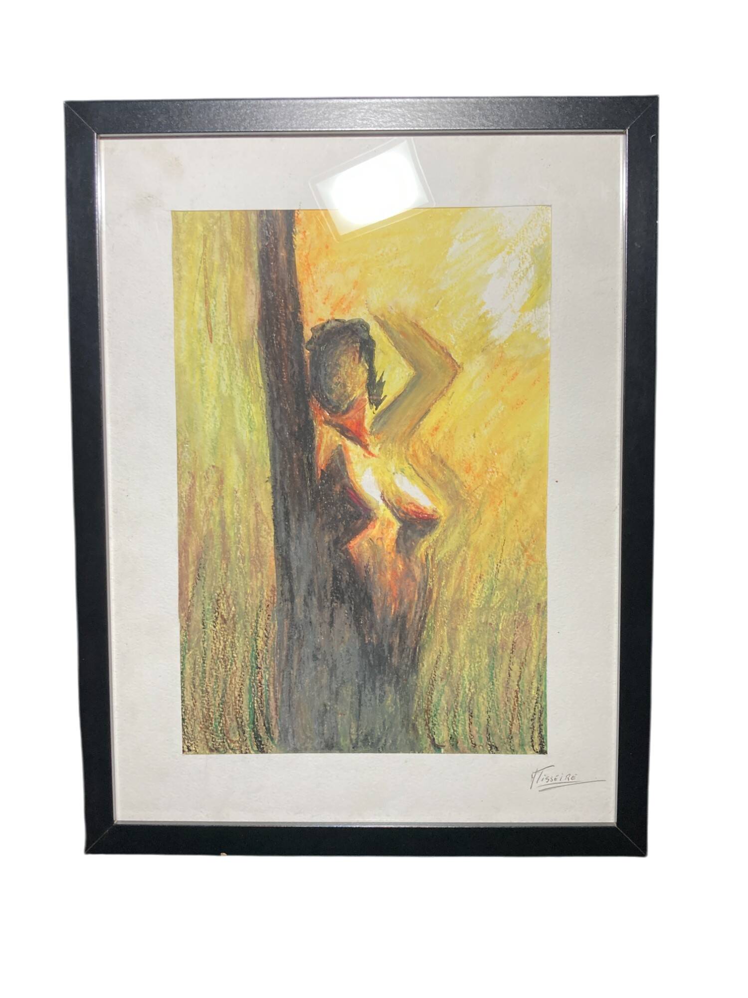 Illustration d'une femme nue signée Misseire