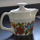 Vintage seventies colorful teapot