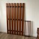Wooden wall coat rack