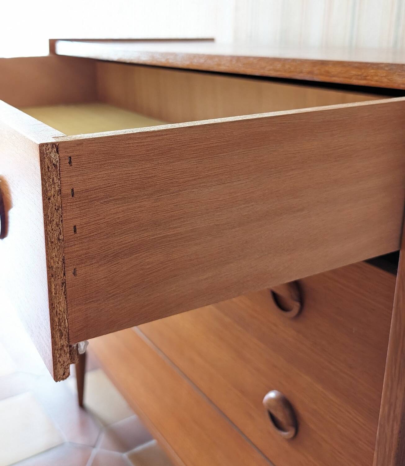 Scandinavian vintage teak chest of drawers 1960s