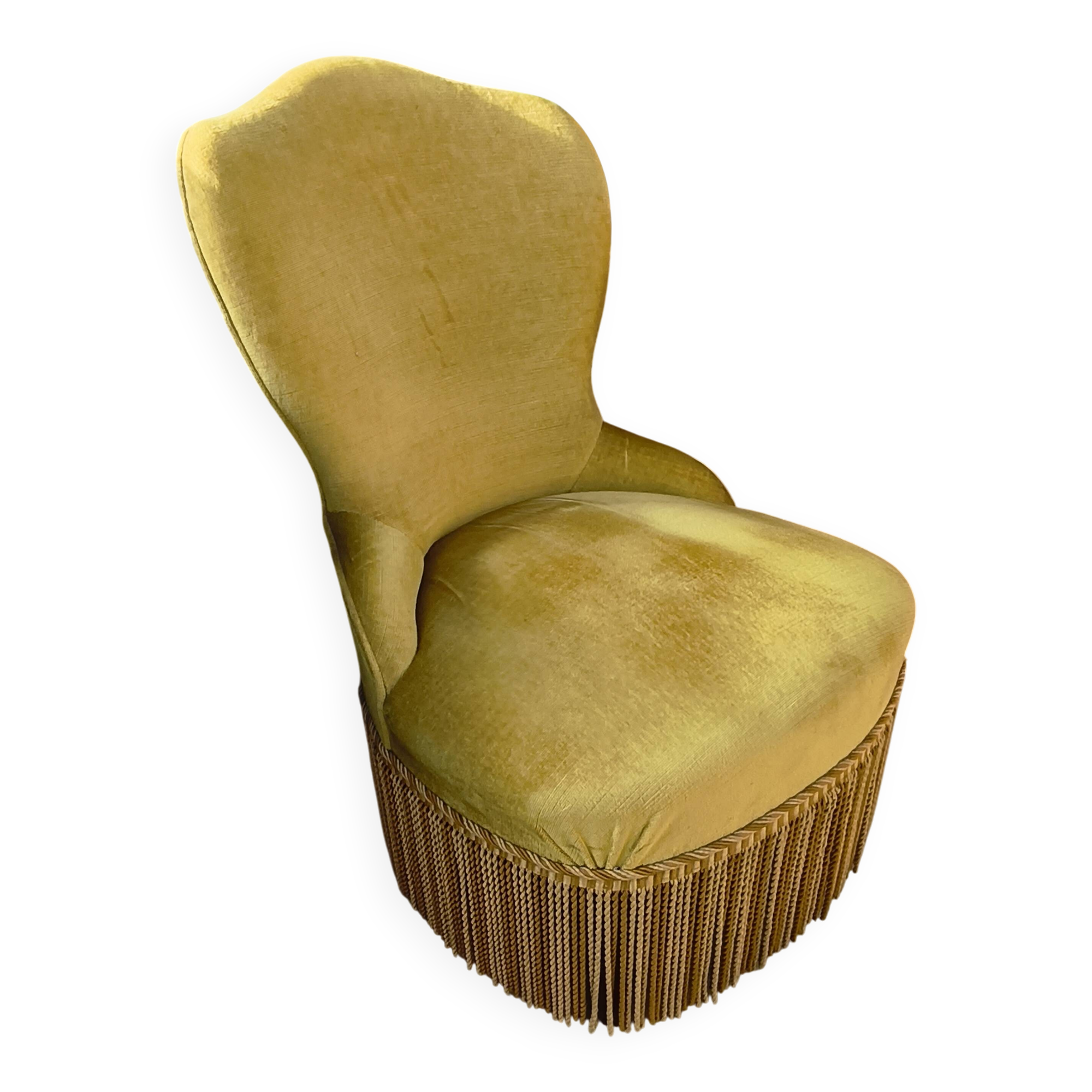 Velvet armchair