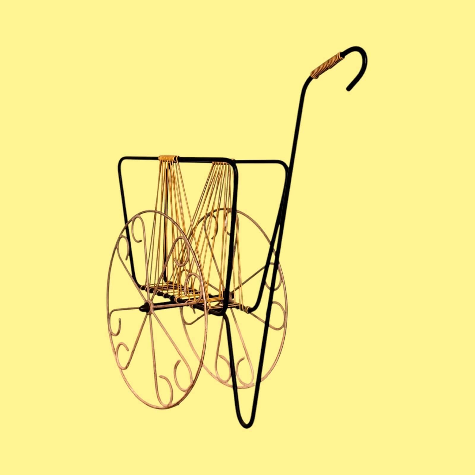 Vintage Scoubidou Magazine Rack 60's