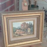 Pair of golden frames