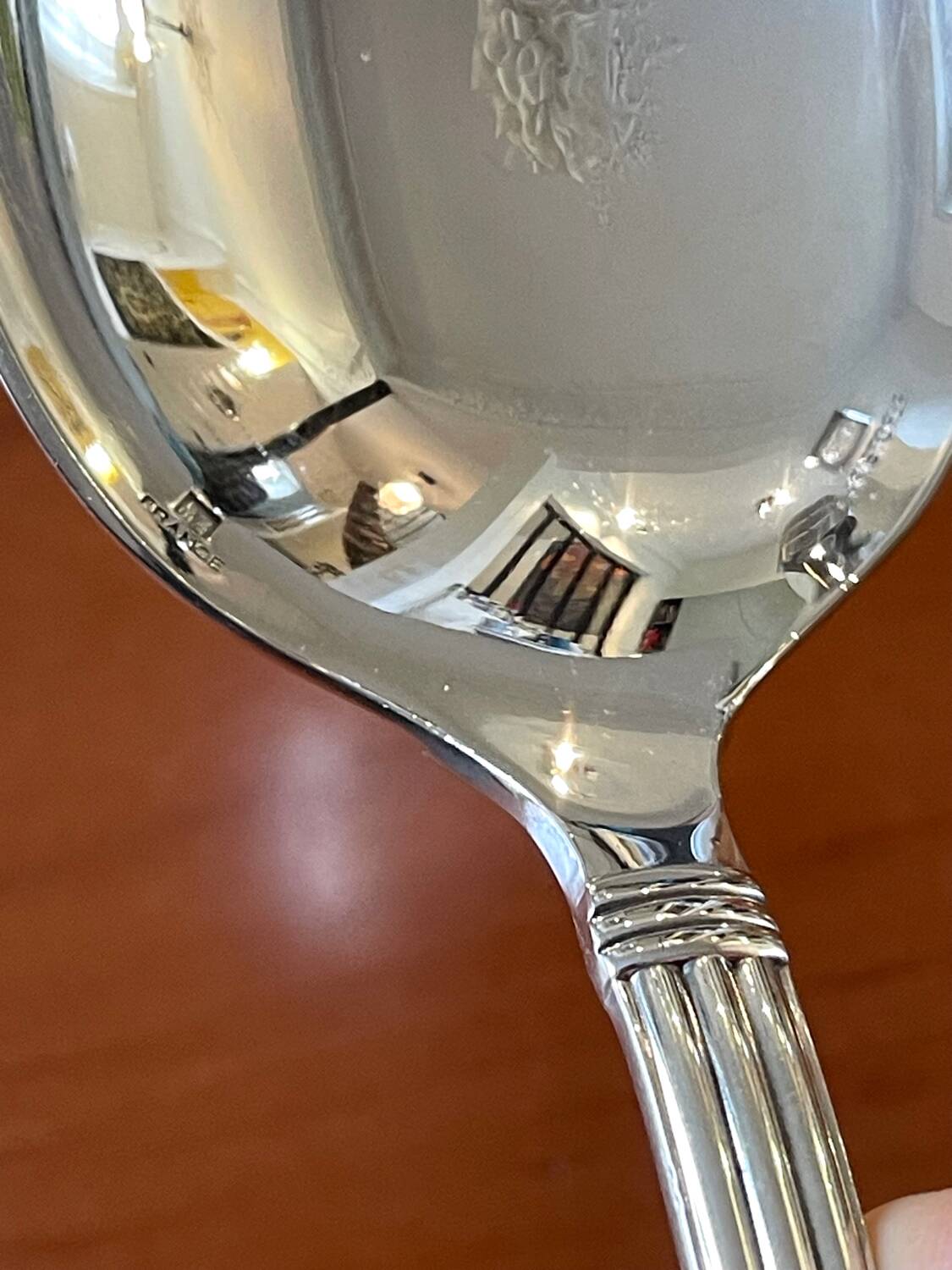 Christofle Aria salad servers, serving cutlery