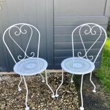 Chaises fer forgé