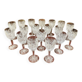 18 verres à vin blanc en cristal Saint Louis « modèle Florence » -340001