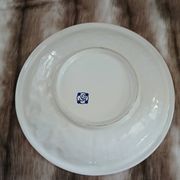 Assiette ancienne en barbotine
