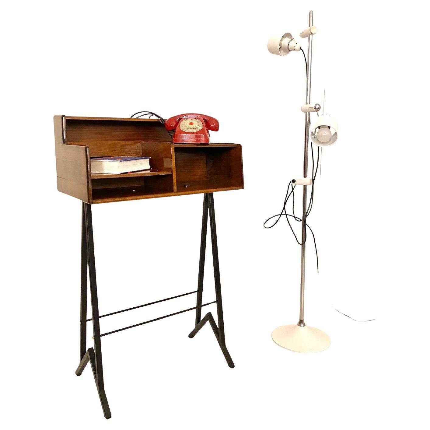 Mid Century Modern Vintage Wood Console Table, FIMSA Italy, 1960s
