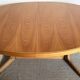Baumann vintage 1970 oval table, stamped NF