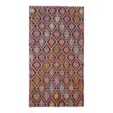 1970s Vintage Turkish Hand-Knotted Wool Cotton Brown Rug 130x194