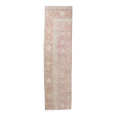 3x10 Pale Pink Persian Runner Rug, 82x311Cm