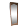 Beveled walnut mirror