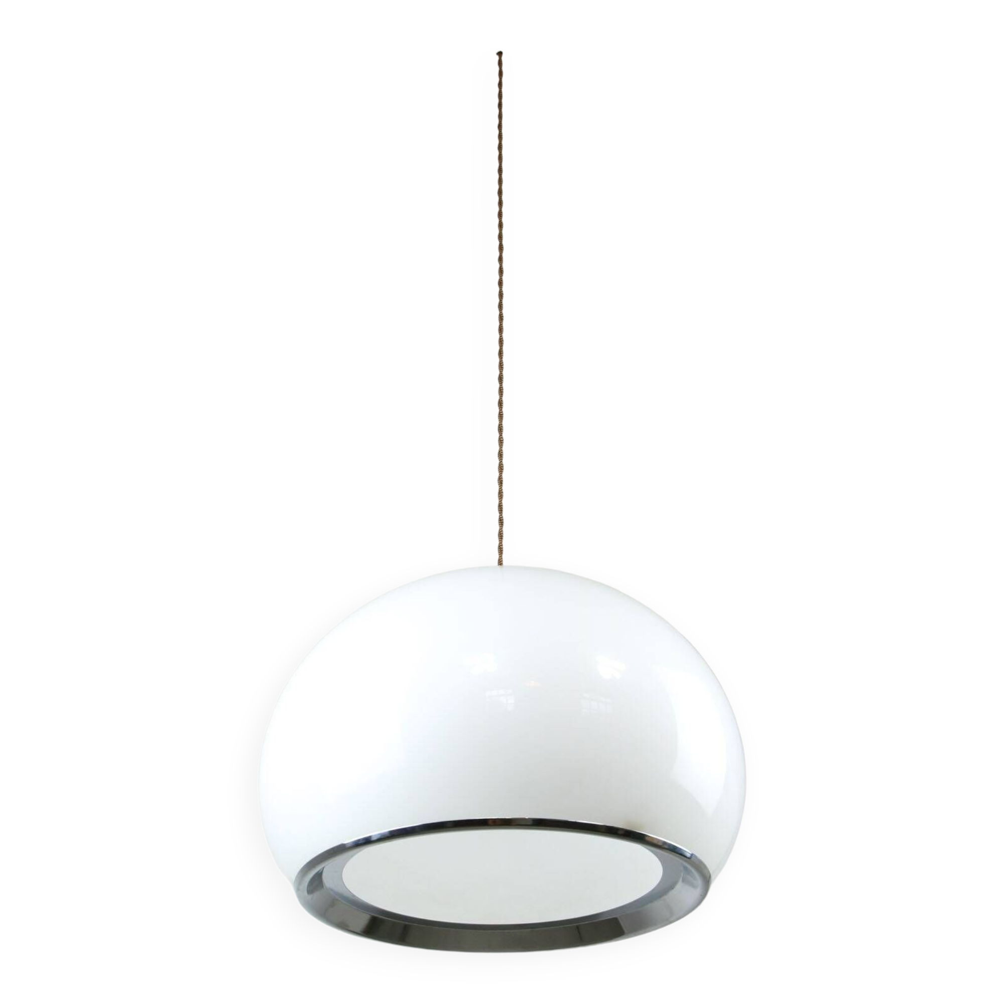 Mid-Century Large White Bud Pendant Lamp by Studio 6G for Guzzini, 1970s