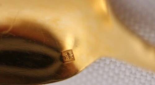 Christofle América gold-plated, 12 moka spoons, coffee, 10 cm, excellent condition.