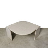 Italian work travertine coffee table, 1970
