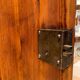 Biedermeier Corner Cabinet, Cherry Veneer, Ebony Inlay, South Germany circa 1820