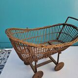 Vintage wicker pram
