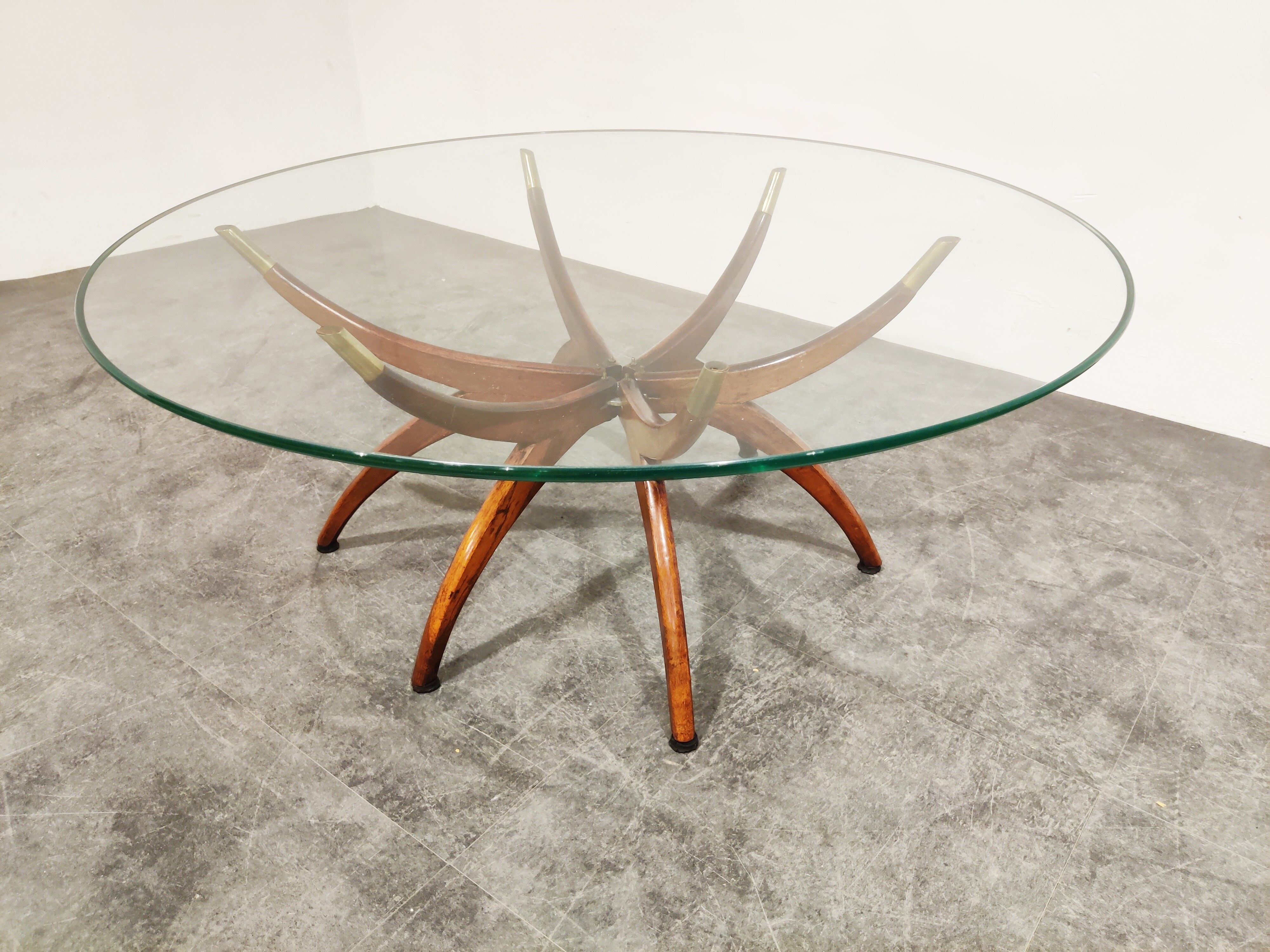 Mid century spider coffee table, 1950
