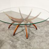 Mid century spider coffee table, 1950