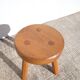Tabouret bas tripode en frêne