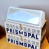 Pair of Holophane wall lights 1950 industrial