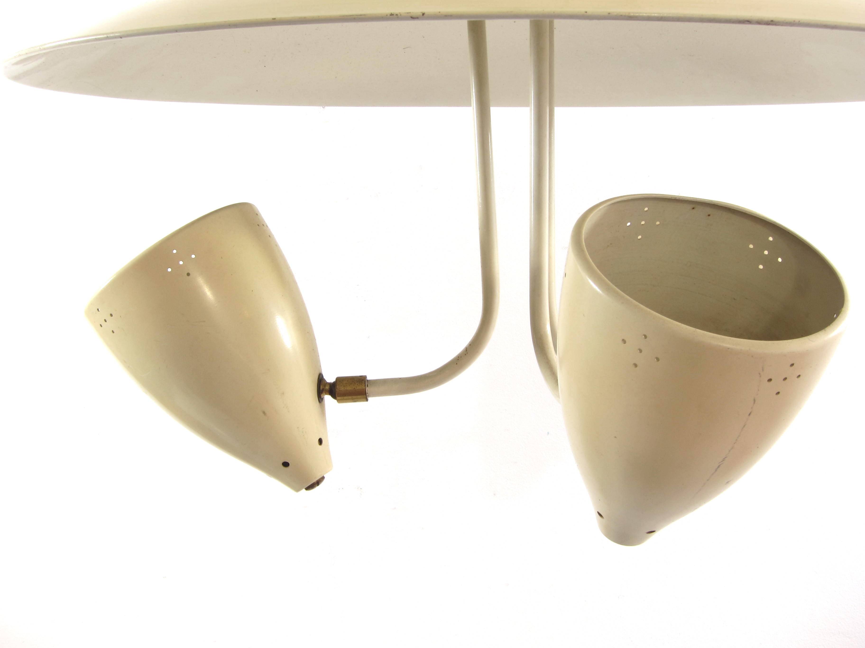 Vintage 1950s pendant lamp by H. Busquet for Hala Zeist