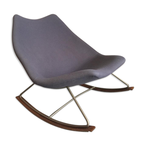 Rocking chair F595 in - fabric and