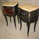 Paire de chevets de style Louis XV relooking Shou sugi ban
