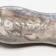 Bayard fish shovel in silver metal
